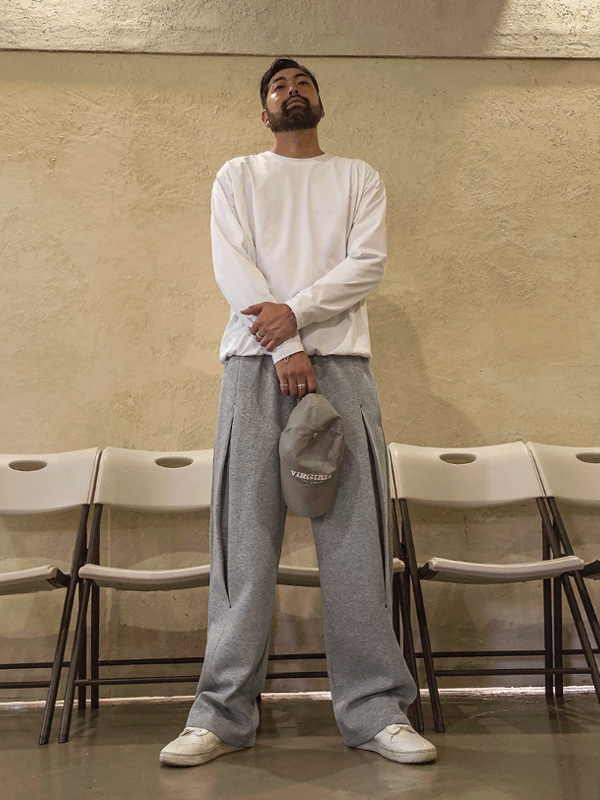 (L-6XL)<BR>캠피나 넣은척 밴딩긴팔티 T047