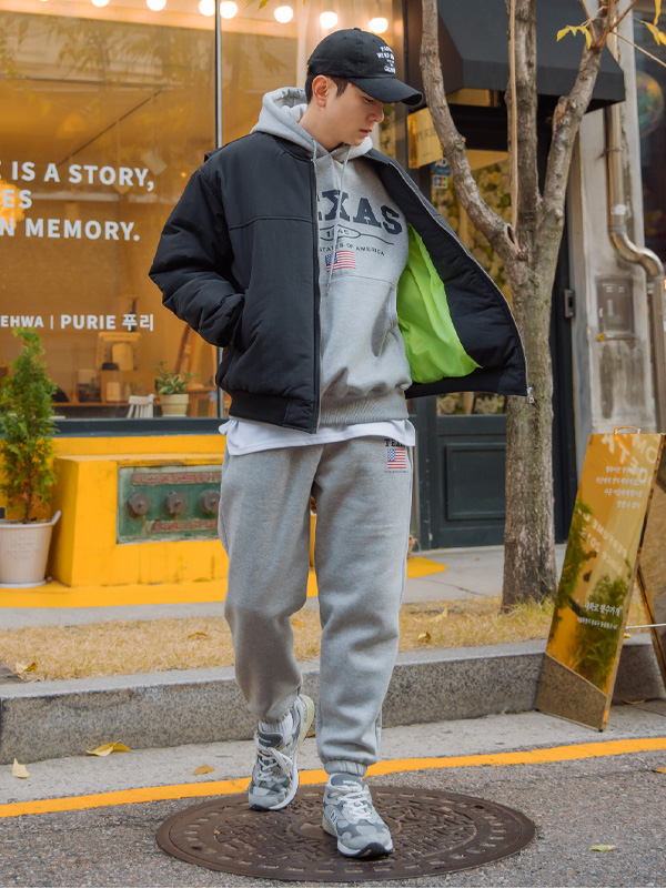 (L-5XL)<BR>카산 运动服 기모팬츠