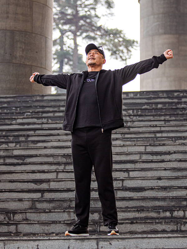 (M-5XL)<BR>체온보호  拉链卫衣<BR>+핫한 运动服裤子<br><font color="#224f20"><B>*选择长度 상(基础,长款+8cm),하(基础,长款+10cm)</B></font>