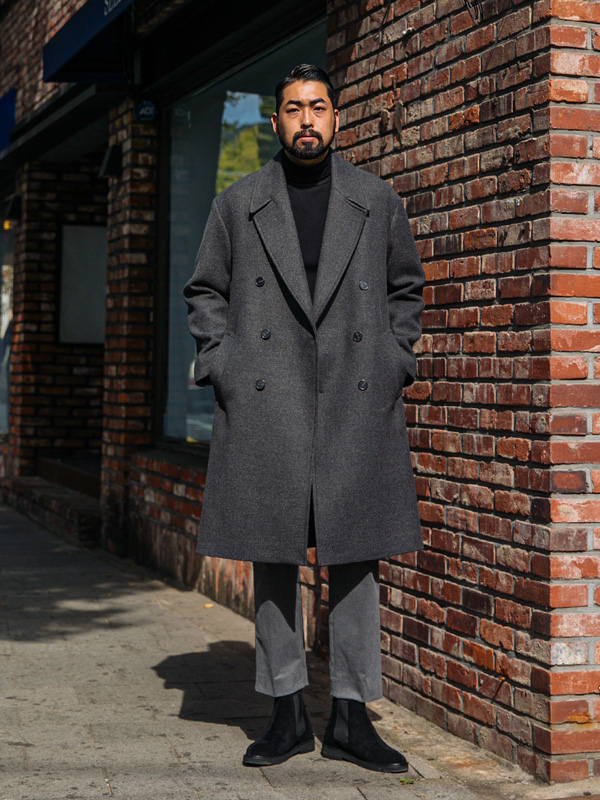 (L-5XL)<BR>재스민 呢子大衣