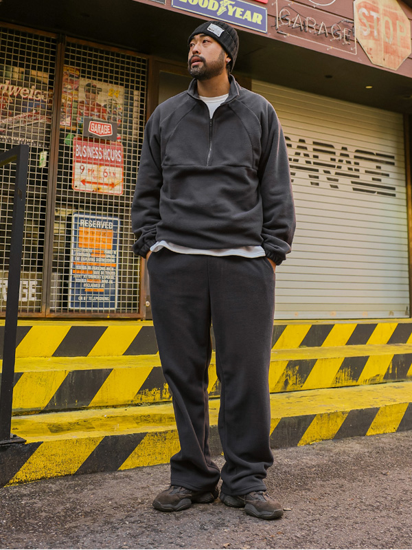 (L-5XL)<BR>던터루 절개아노락+아초니 半宽配合  松紧带裤