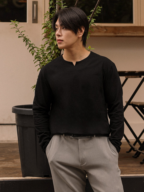 (L-5XL)<br>성공하면 切口 长袖t恤