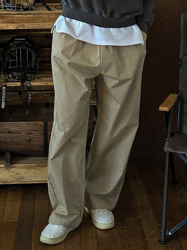 (M-4XL)<BR>아타라나 半宽配合 松紧带裤