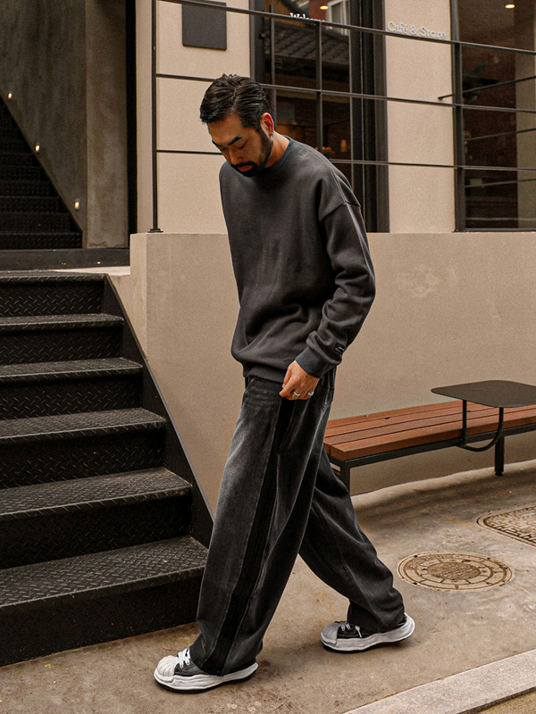 카도디야 广泛适用 牛仔松紧带裤