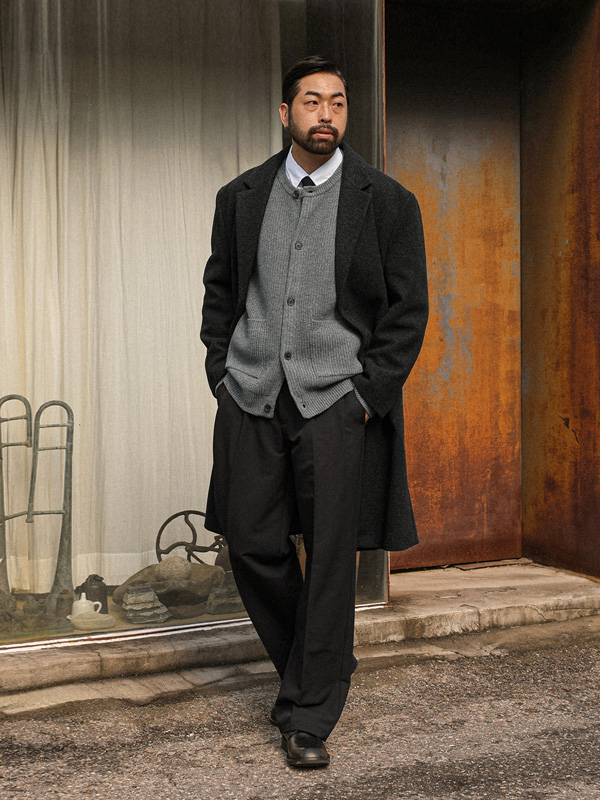 (30-40)<br>킬리니 半宽配合 后松紧带 宽松长裤