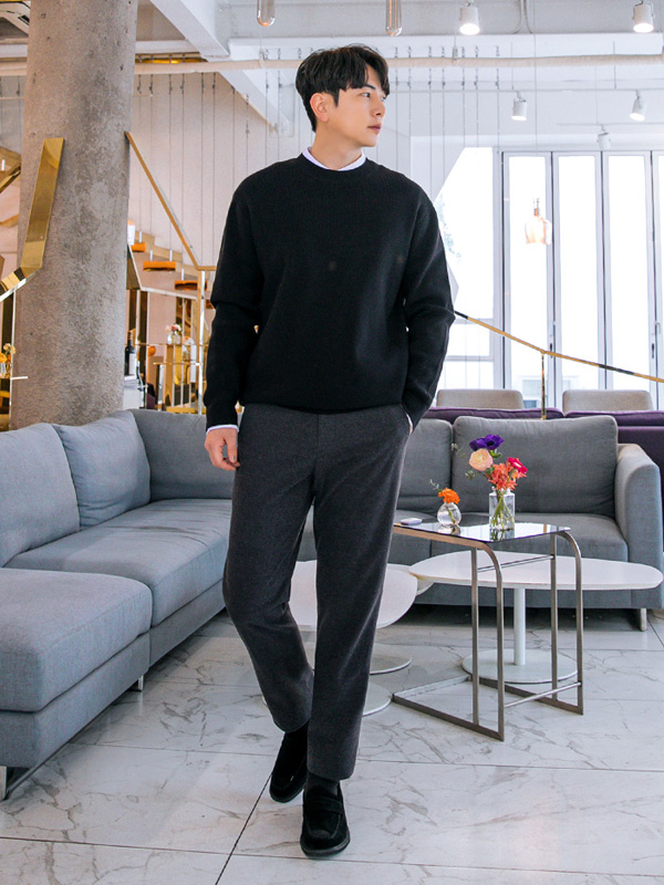 (L-6XL)<BR>핀티 기모슬랙스