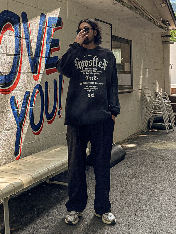 (XL-6XL)<BR>스탠더티 长袖t恤