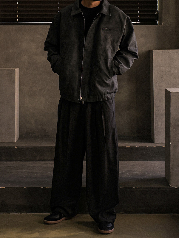 (M-5XL)<BR>스토미오 半宽配合 后松紧带 宽松长裤