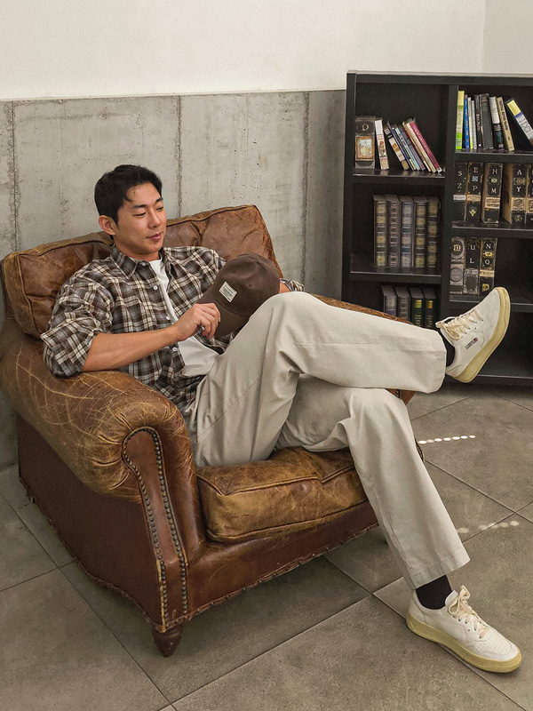 (L-7XL)<BR>오로미아 格子衬衫 10018