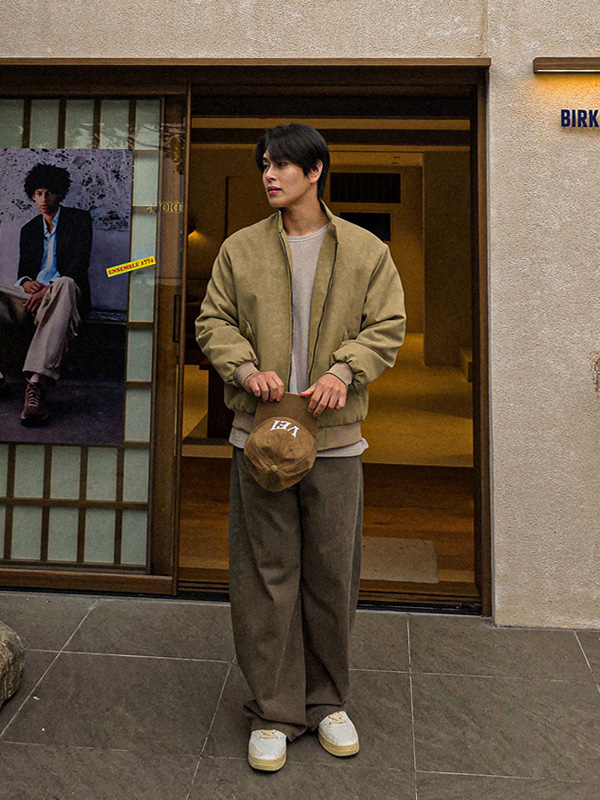 슈아티 广泛适用 커브드팬츠 D605