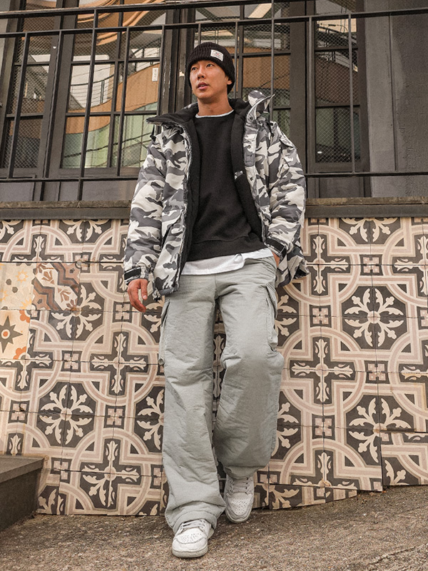 마타르로 半宽配合 패딩밴딩팬츠