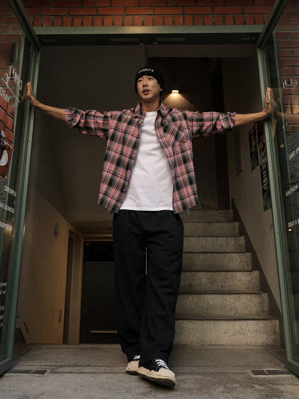 (L-6XL)<br>자다카 格子衬衫 2293