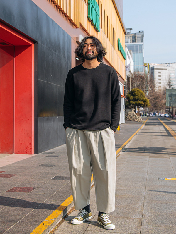 (M-5XL)<br>덥다 더워! 라운드티<br><font color="#098a09"><B>기장선택 (基础,长款+8cm)</B></font>