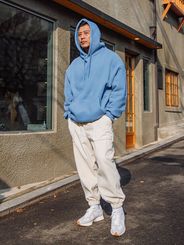 (L~5XL)<BR>파얀 灯芯绒 밴딩조거 기모팬츠