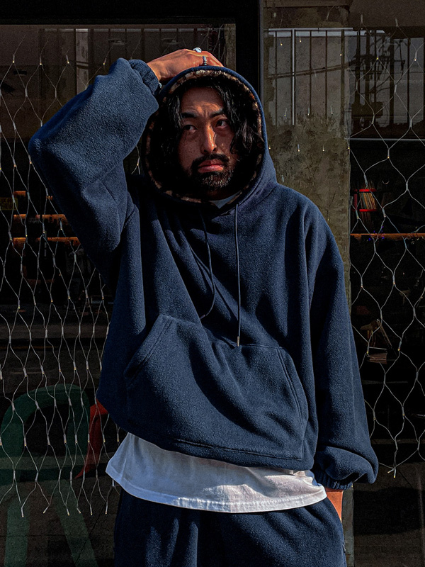 (XL-6XL)<BR>마릴리 绒毛 带帽T恤 SET001-T+캥카 绒毛 束腿松紧带裤 SET001-P