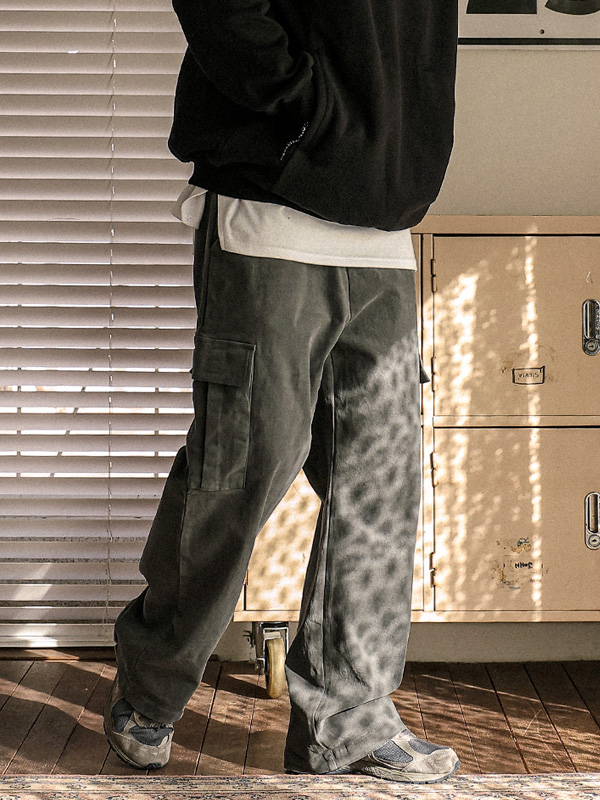 (L-4XL)<br>그로난트 半宽配合 货物捆绑 기모팬츠