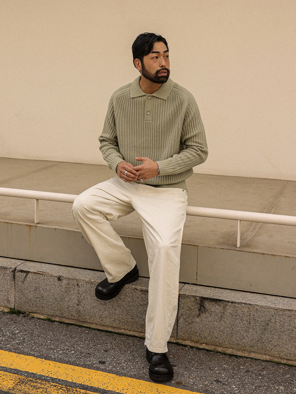 (L-5XL)<BR>티린스크 羊毛 카라니트