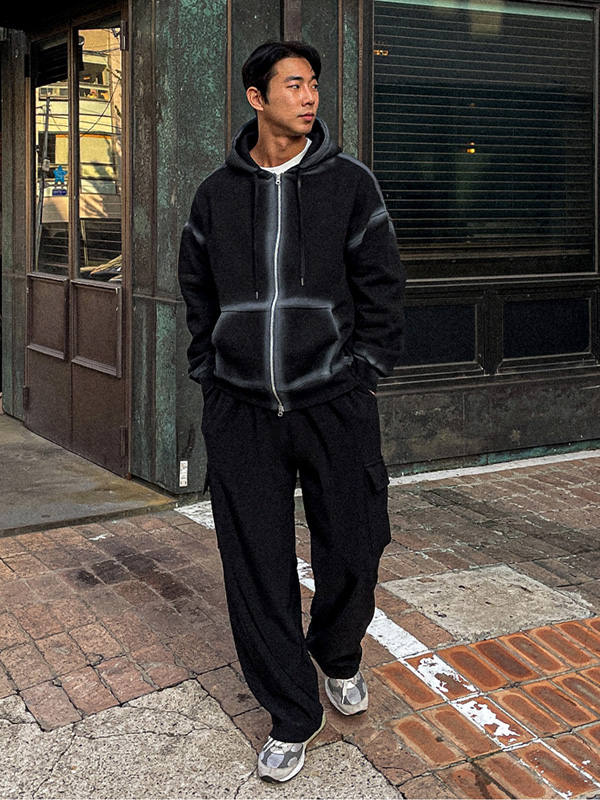 (M-4XL)<BR>하리터 半宽配合 货物捆绑 기모팬츠