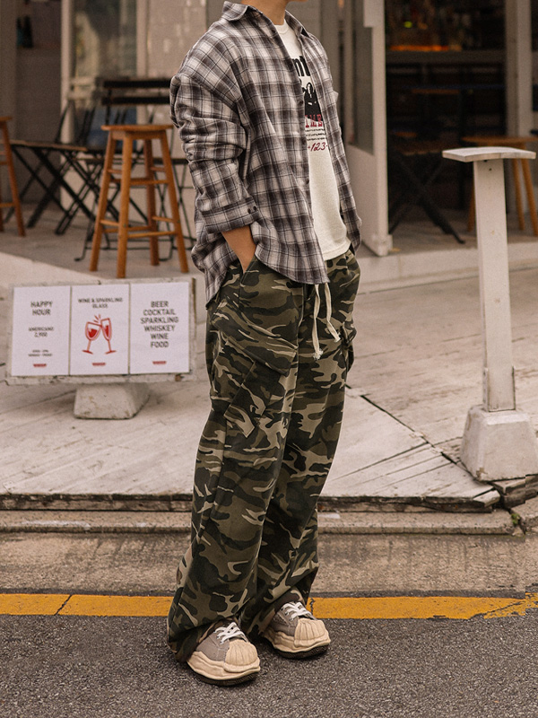 알라그 半宽配合 货物捆绑 기모팬츠