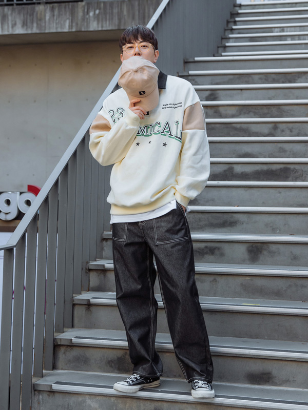 (XL-6XL)<br>쿤누라 领 一件打盹的卫衣