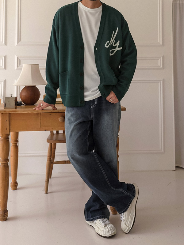 (S-5XL)<BR>파포라스 半宽配合 牛仔裤 654