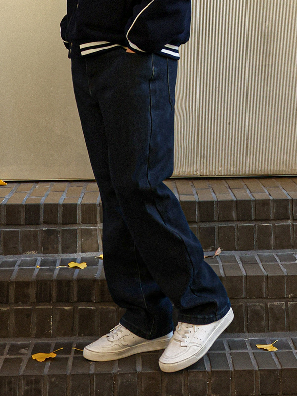 (L-5XL)<BR>카누타마 标准配合 기모데님팬츠 8007R