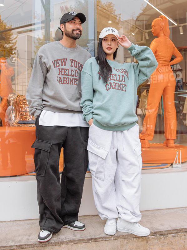 (L-5XL)<BR>야라던 기모밴딩팬츠