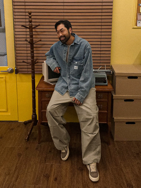 (XL-4XL)<BR>바르바린 牛仔衬衫