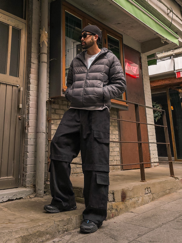 (M-7XL)<br>카차르 鸭绒 경량후드패딩 7523