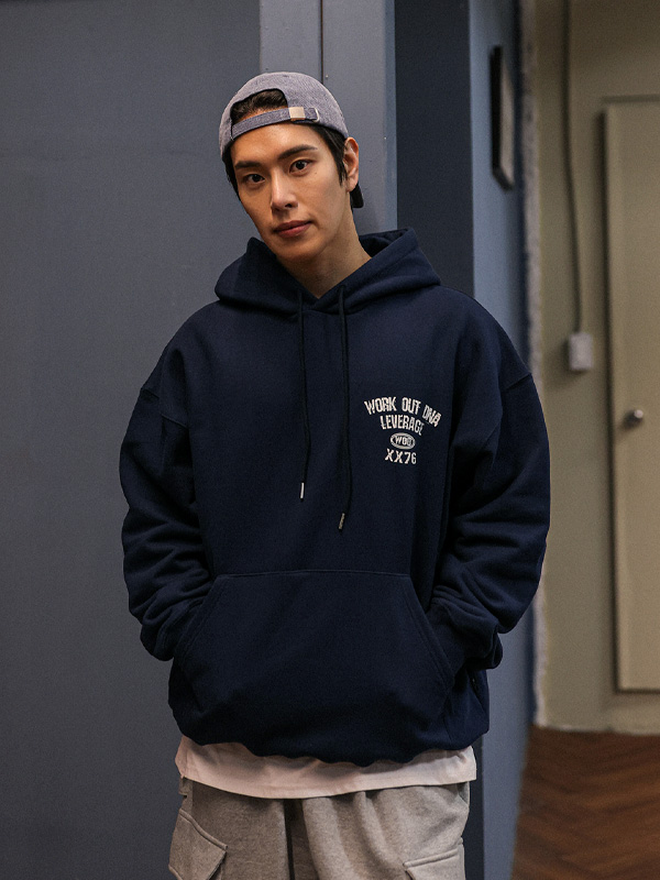 (XL-6XL)<br>보빈 헤비쭈리 羊毛连帽衫 T052<br><font color="#072c81"><B>[ W.DNA ]</B></font>