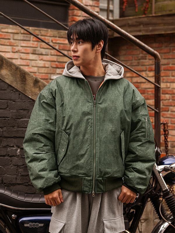 루트비노 후드항공점퍼 MA-1