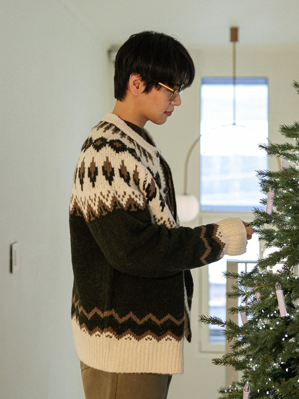 쿠티야디 北欧 알파카가디건