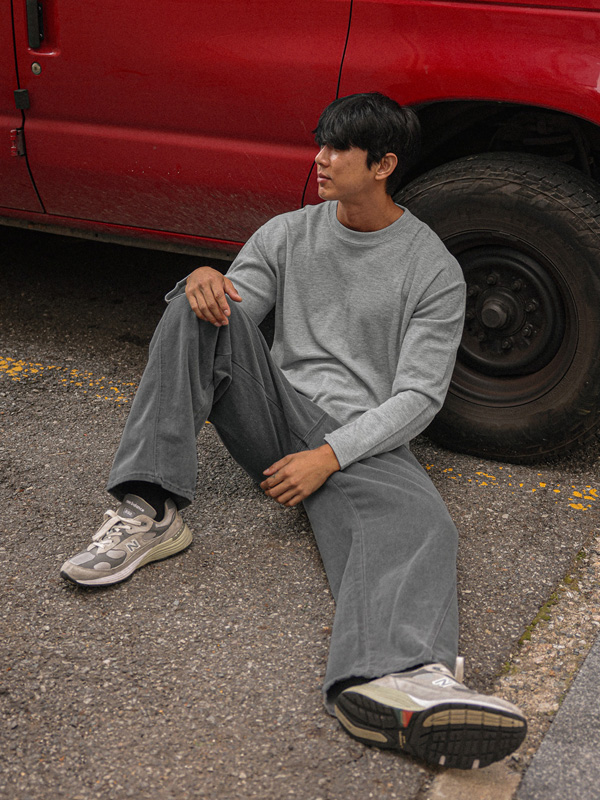 (L-5XL)<BR>하비턴 广泛适用 松紧带裤 Z1443