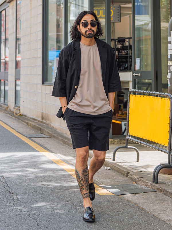 (XL~6XL)<BR>알테오 亚麻6부자켓