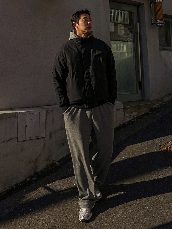 (M-6XL)<br>디어홈 융기모 半宽配合 松紧带裤 SET004-P