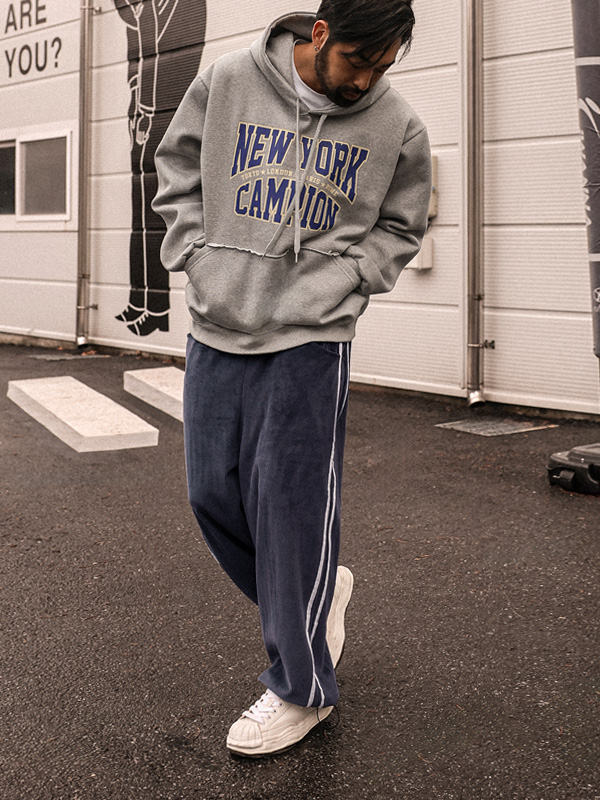 레반토 半宽配合 골덴밴딩팬츠