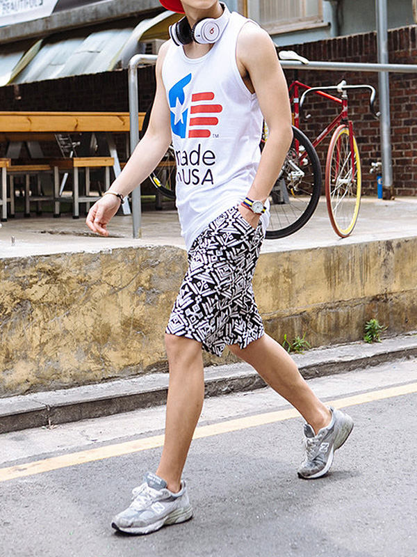 (M-6XL)<BR>으리으리한 松紧带短裤