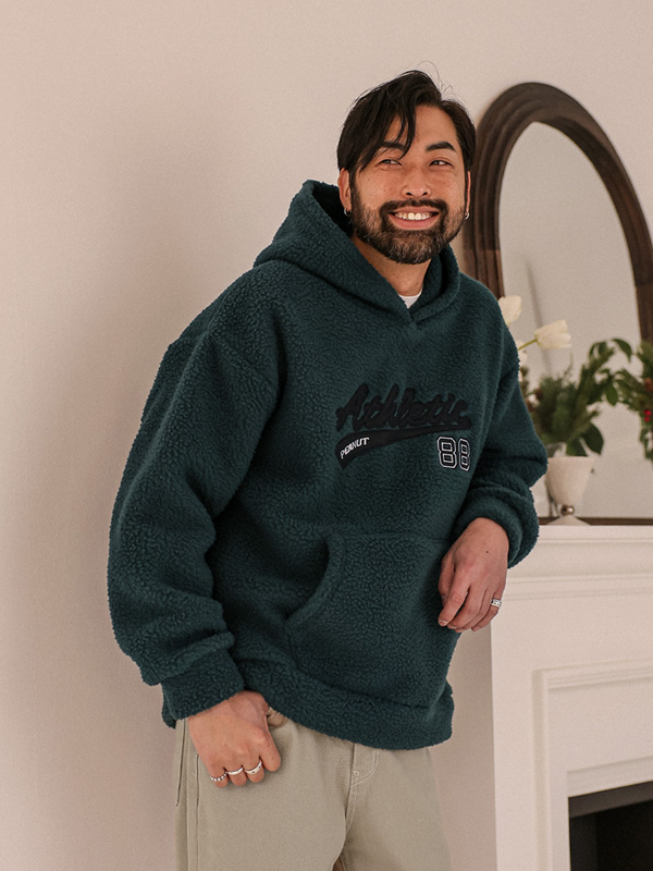 아마도키 양털후드티