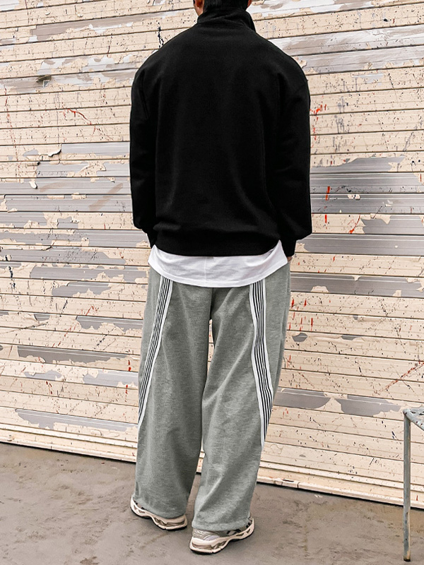 (XL-6XL)<BR>카노드 半宽配合 松紧带裤