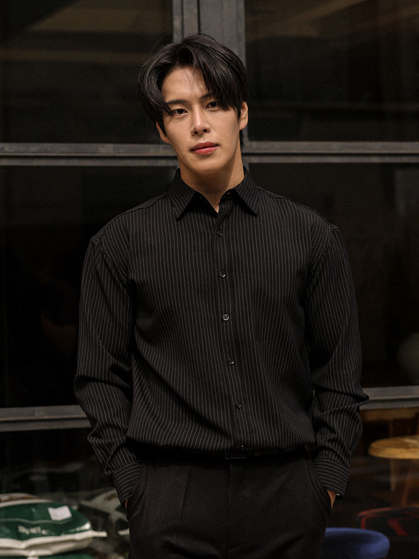 (M-6XL)<BR>파브카 条纹衬衫