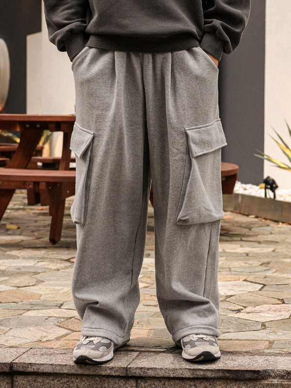 (XL-6XL)<BR>라기노 半宽配合 기모카고밴딩팬츠