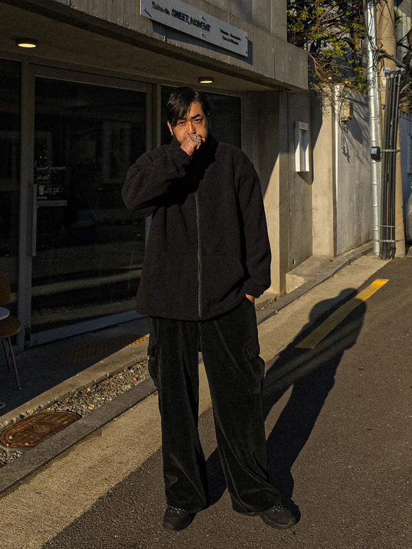 (M-6XL)<BR>팜힐 半宽配合 灯芯绒 货物松紧带裤 809