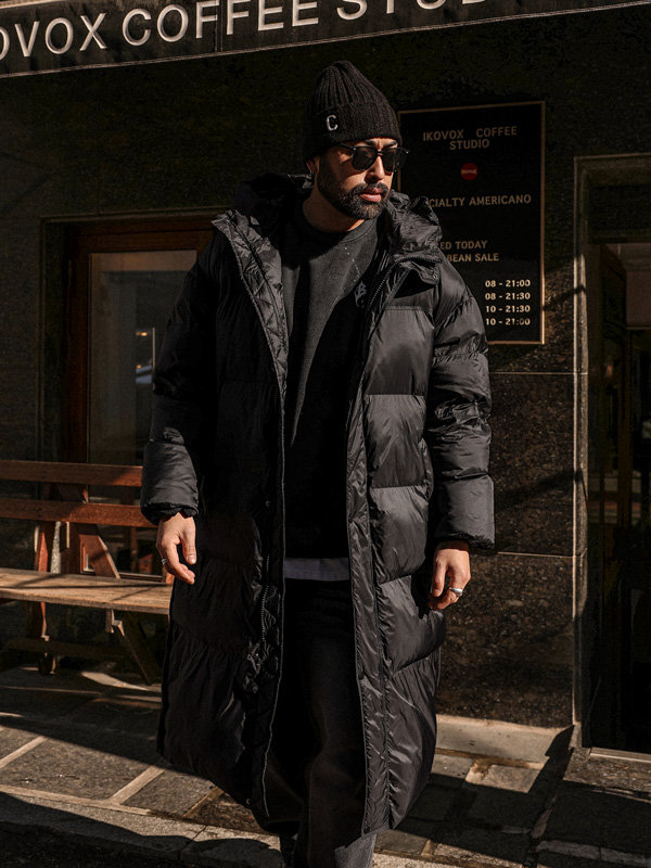 (XL-8XL)<br>도글리아 웰론 후드长款패딩<br><font color="#660616"><B>기장선택 (基础,长款+10cm)</B></font>