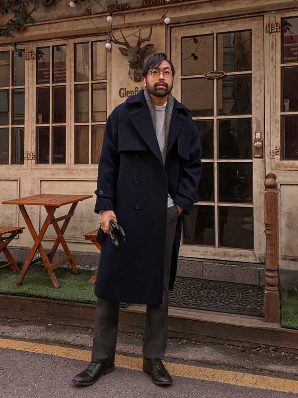 (M-2XL)<BR>신트라 羊毛 Trench风衣 DJ-21022