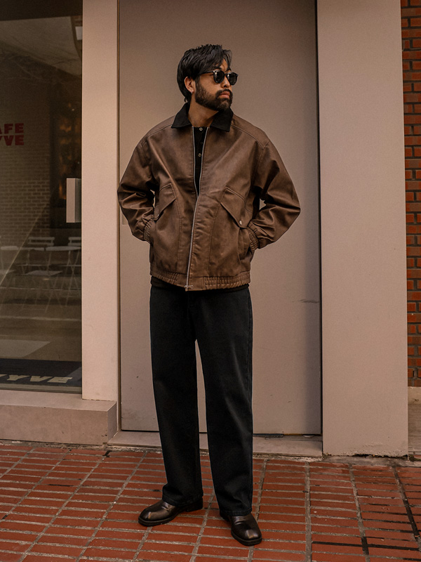 (XL-4XL)<br>우아이나 레더점퍼