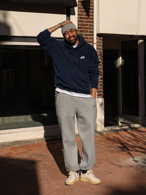 (L-7XL)<BR>산투티 绒毛 带帽T恤 T055