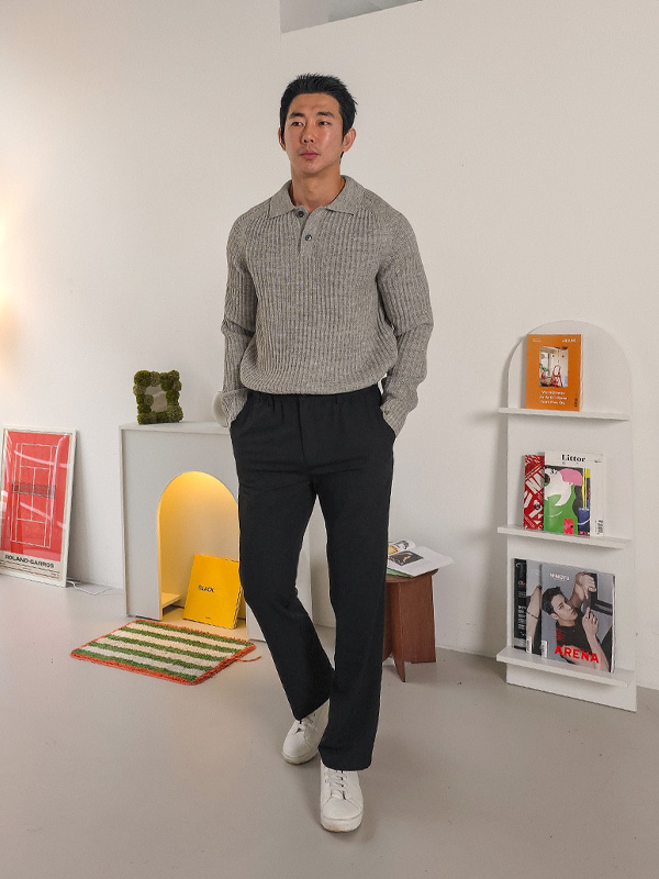 (L-5XL)<BR>티린스크 羊毛 카라니트