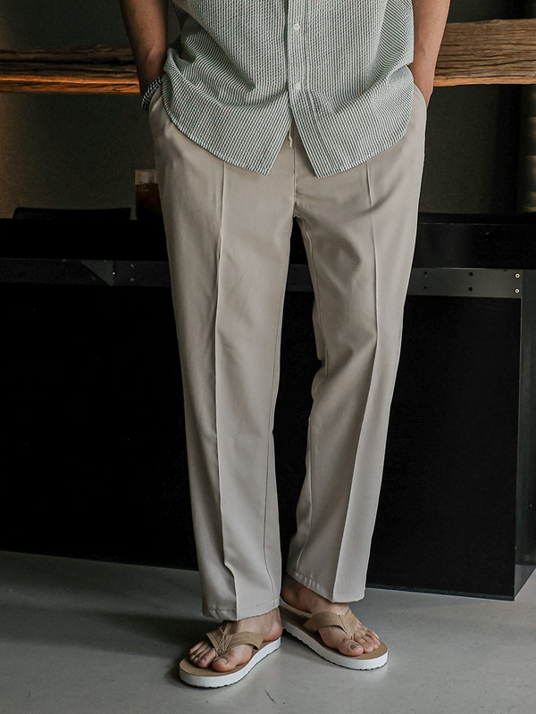 (S-3XL)<br>카란즈 修身 松紧带裤