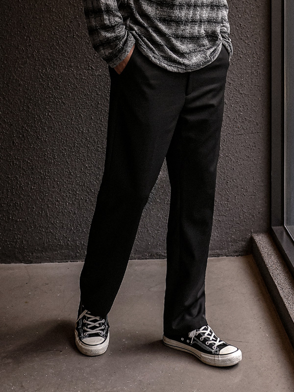 (28-38)<br>모리어타 修身 秘密绑带 宽松长裤<br><font color="#224f20"><b>*选择长度 (长款,短)</b></font>