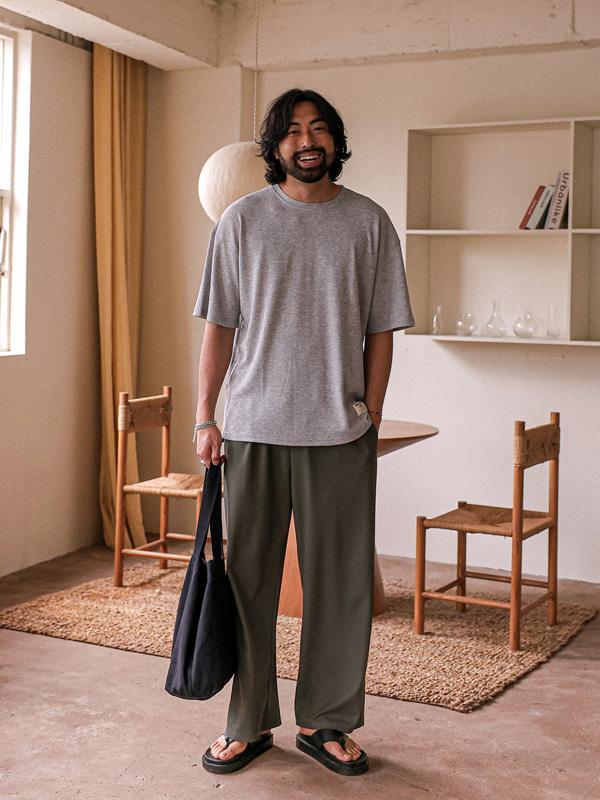 (L-5XL)<BR>다날리 华夫饼 短袖T恤<br><font color=